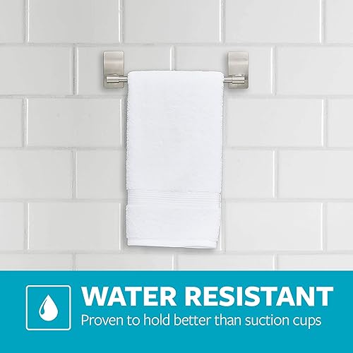 Miniatura 5 de Command por 3M - Toallero de cocina, decora sin daños, fuerte y versátil, 1 barra, BATH41-SN-ES