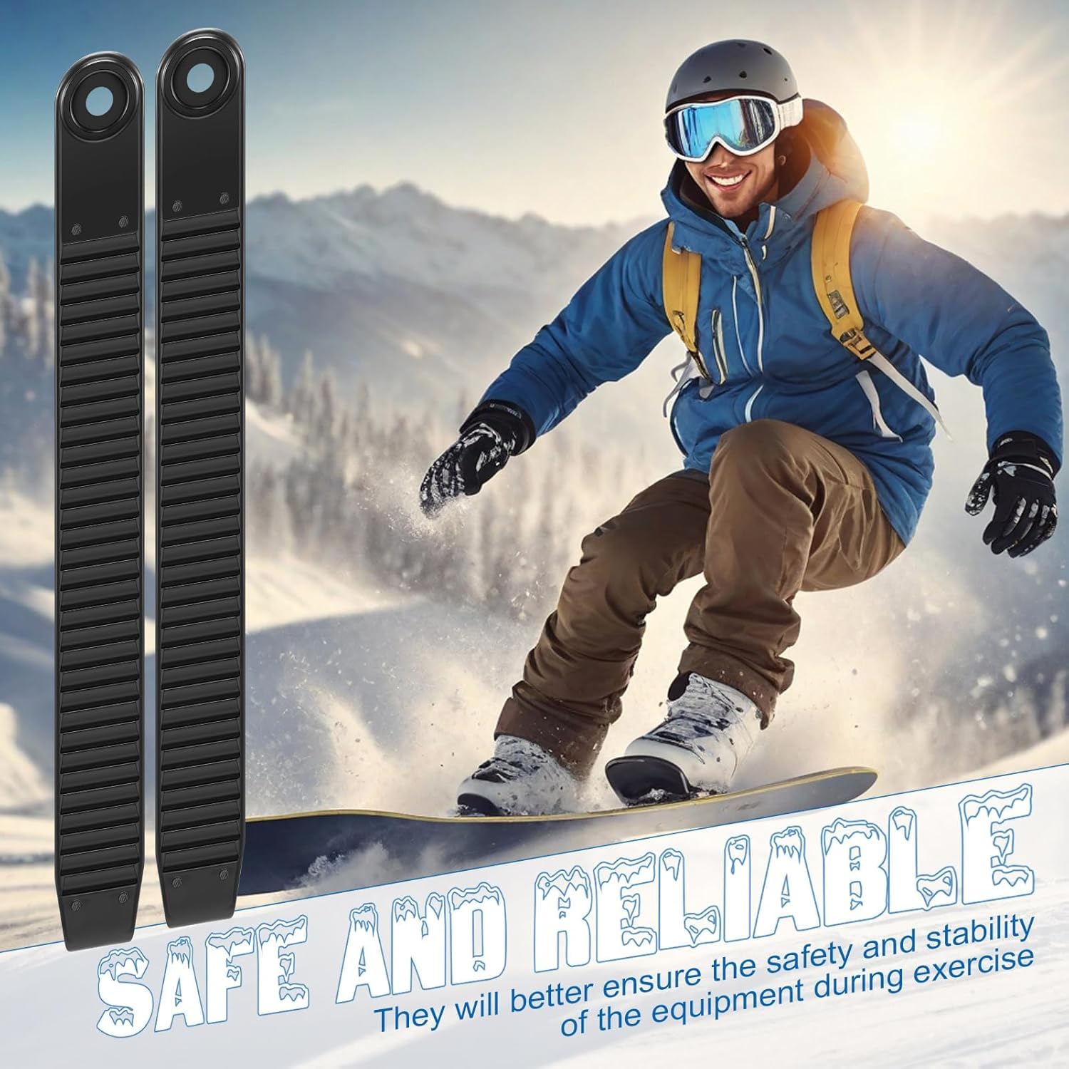 Accesorios Snowboard 6 Piezas Fijación Ski Binding Straps Correas Repuesto Tobillo