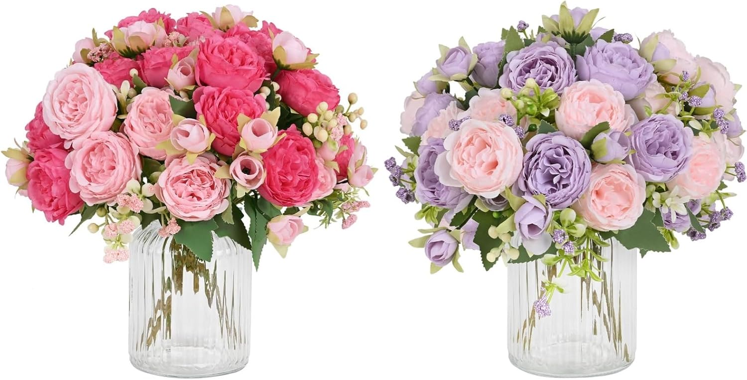 Amazon.com: MARTINE MALL 2 Packs Mixed Pink & 2 Packs Pinkish-Purple ...