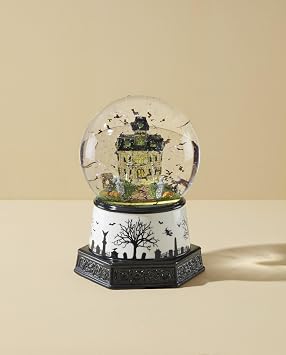 Lenox Haunted Village Light-Up Snow Globe