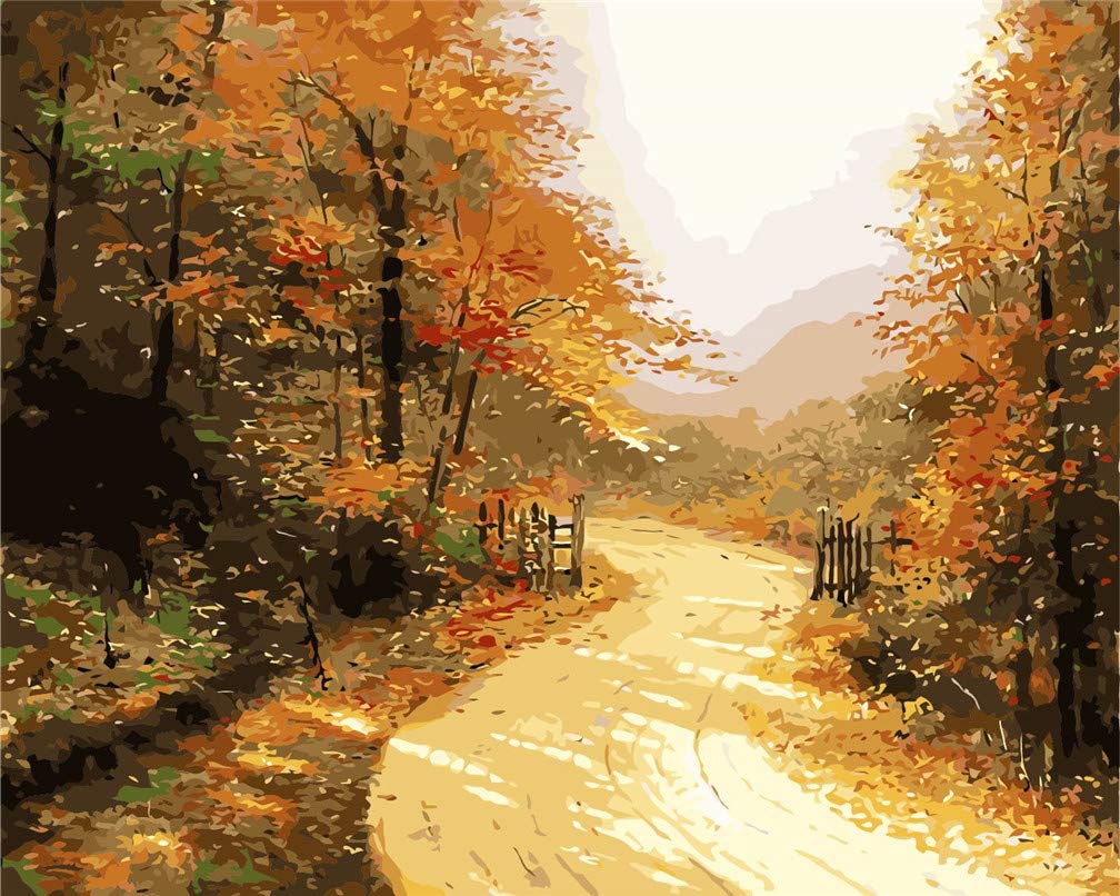 Malen Nach Zahlen Für Erwachsene – Elefantenfamilie Landschaft, 40x50cm Mit Acrylfarben
