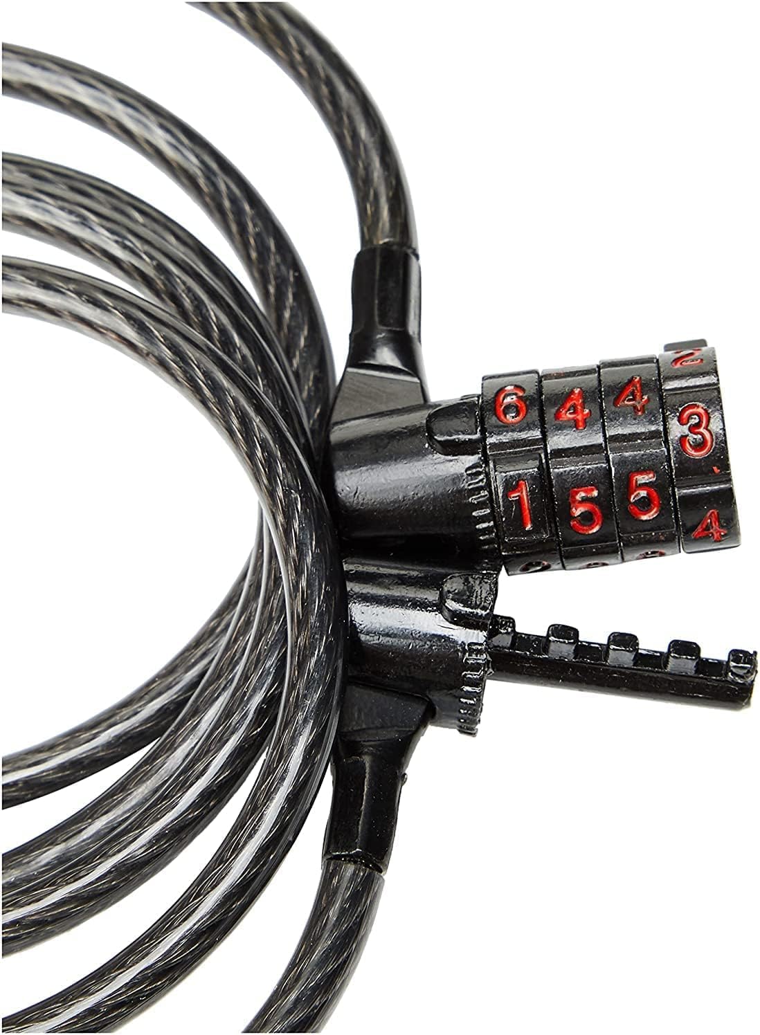 Kryptonite Keeper 512 Combo Bike Lock, 4ft. x 5mm Braided Steel Cable Anti-Theft Security Cable Lock with 4-Digit Combination for Outdoor Equipment, Bicycles, Scooters, Fence, Gate