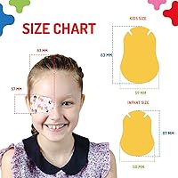 Vista 3 de Opthopatch Defined Vision - Parches para ojos para niños, diseño divertido para niñas [Serie II], 60 + 10 vendajes adhesivos de algodón