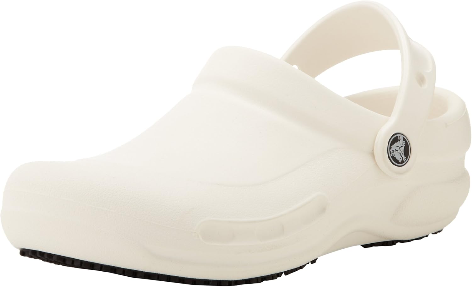 Crocs Men's & Women's Bistro Work Clog | Comfortable, Slip-Resistant Chef & Nurse Shoes - White