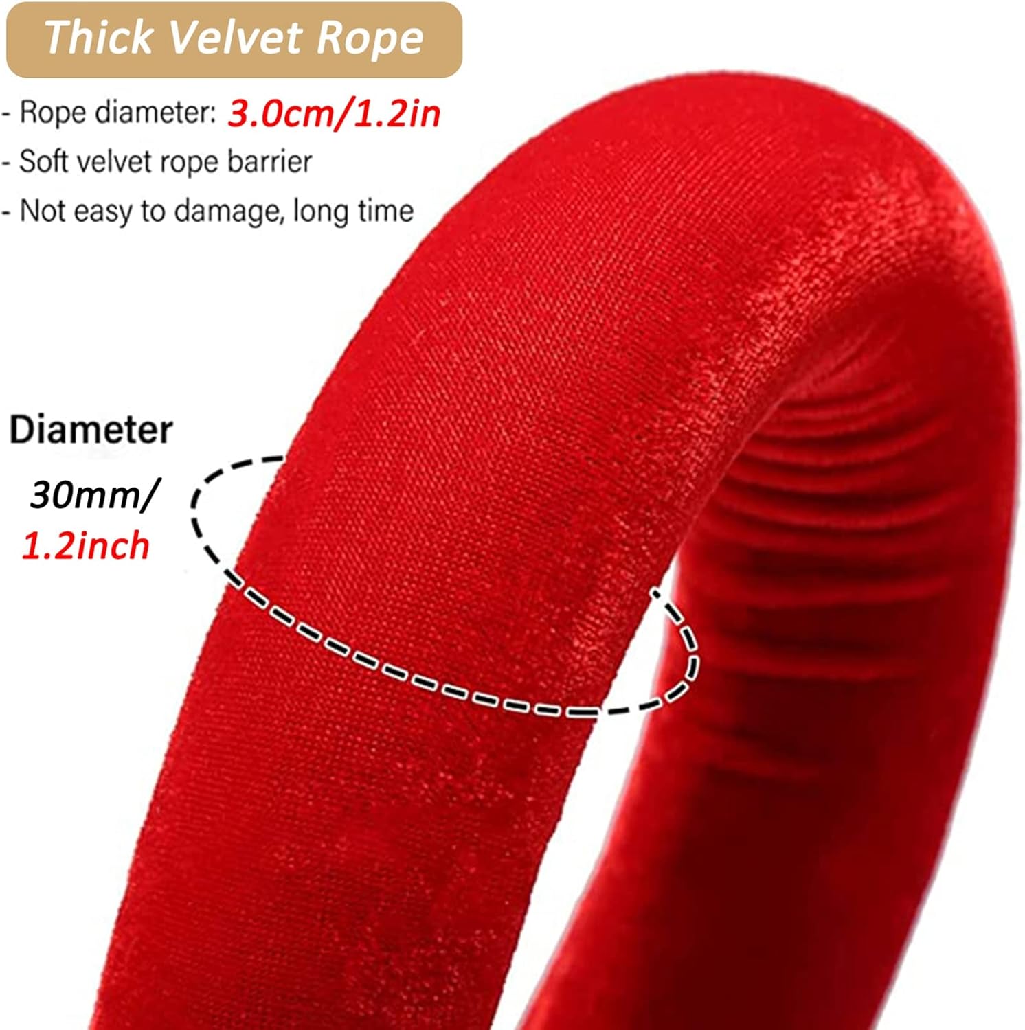 Premium Velvet Rope Barrier, 8ft Green Crowd Control Rope with Silver Hooks for Stanchion Posts, Elegant Queue Barrier for Events, Parties, and Red Carpet Functions