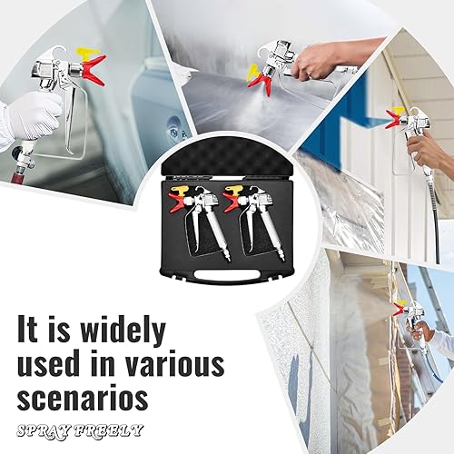 Miniatura 10 de Pistola pulverizadora sin aire de alta presión, 3600 PSI, con giro de 517 puntas, para piezas y accesorios de pulverizador de bomba, compatible con