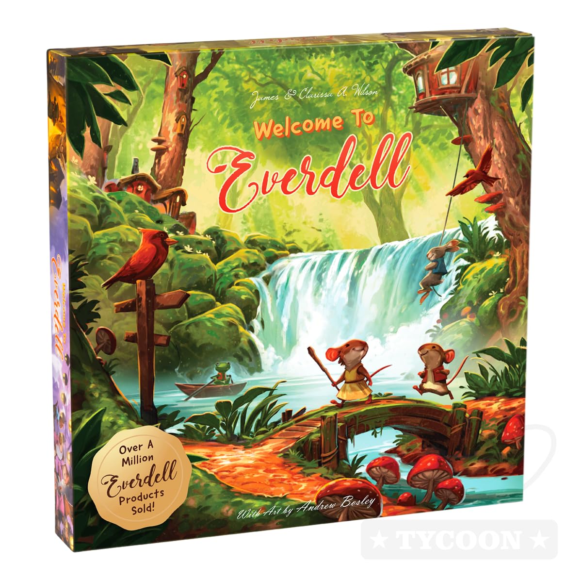 Welcome to Everdell – Easy Worker Placement & Tableau Building Game for Kids & Families, 2–4 Players, Age 6+, Cozy Fantasy Board Game