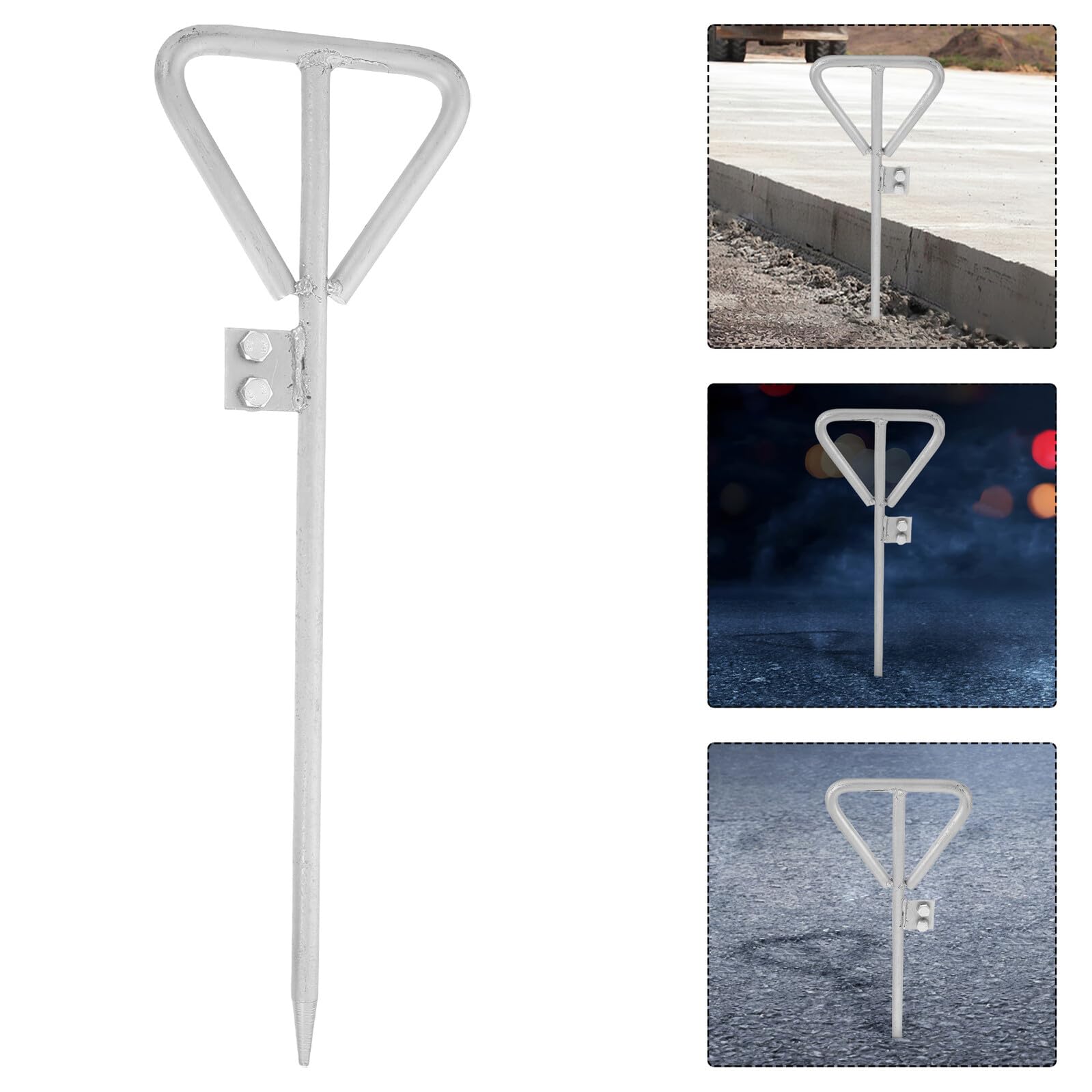 Asta di Messa Terra Zincata Portatile per Recinzioni Elettriche e Antenne Satellitari Paletto Accessorio Messa Terra per Impianti Domestici e Progetti Esterni Installazione Rapida
