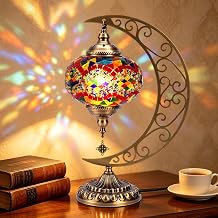 Turkish Lamp,Handcrafted Tiffany Style Bedside,Desk,Table Light