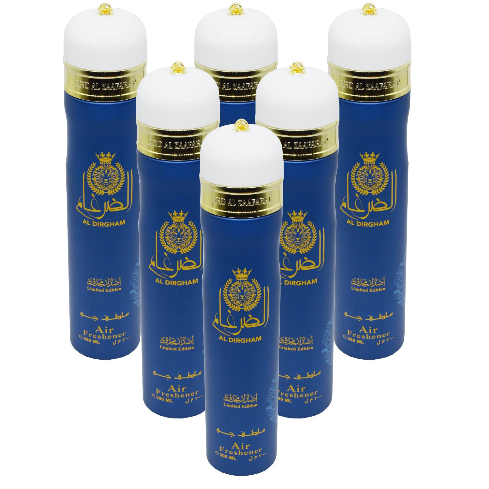 6x Ard Al Zaafaran - Arab Air Freshener - 300ml - Al Dirgham