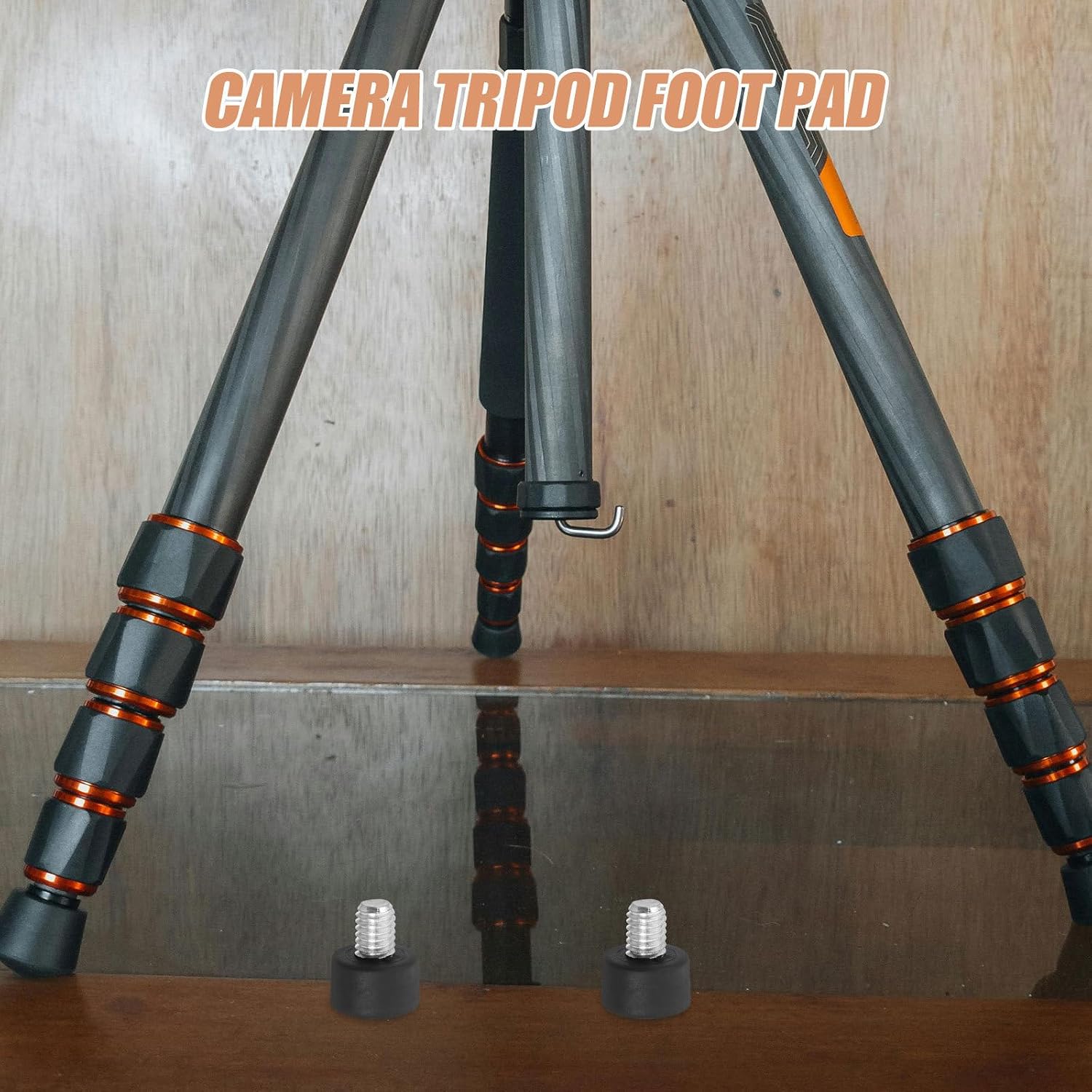 3pcs Tripod Rubber Feet Spikes Replacement for Monopod Stability - 3/8" 1.1x0.8in - Universal Anti-Slip Leg Foot Spikes Camera Tripod Parts