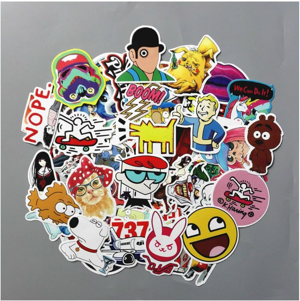 Details about &nbsp;100 Horror Bomb Sticker Vinyl Decals Kids Skateboard Laptop Luggage Car stickers