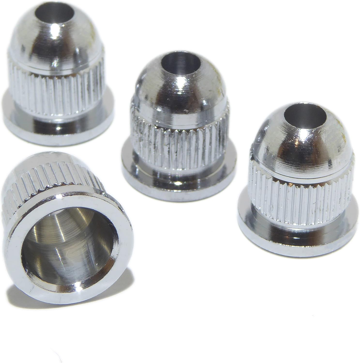 Four bass guitar string ferrules in Chrome finish BigaMart
