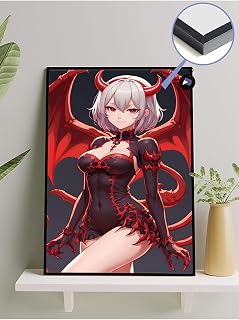 Postermanya (pster509) Şeytan Devil Anime Kızı Manga Anime Çerçeveli Tablo - Çerçeveli Poster 30 x 40