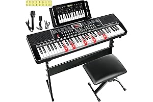 61-Key Keyboard Piano for Beginners with Light-Up Keys & Comprehensive Kit