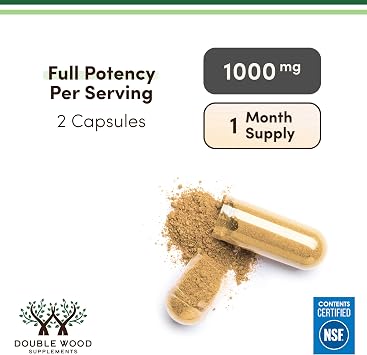 Citrus Bergamot Supplement - NSF Certified - Supports Healthy Cholesterol & Triglyceride Levels - 1000mg, 60 Capsules (Bergamonte Standardization) by Double Wood