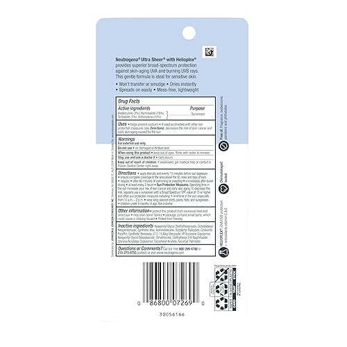 Miniatura 9 de Neutrogena Protector solar facial en barra ultra transparente SPF 60, cuidado de la piel sensible, sin desorden, protección solar de amplio