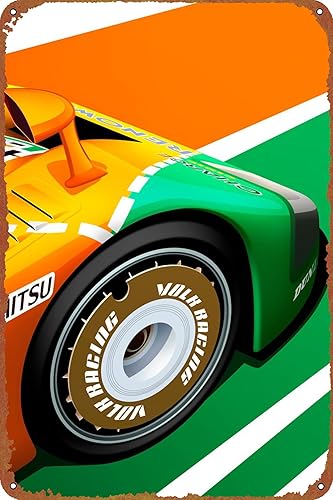 Miniatura 1 de Mazda 787B Race Car 24h Cafe Bar Home Wall Art Decor Poster Retro Vintage Metal Tin Sign 8x12 pulgadas