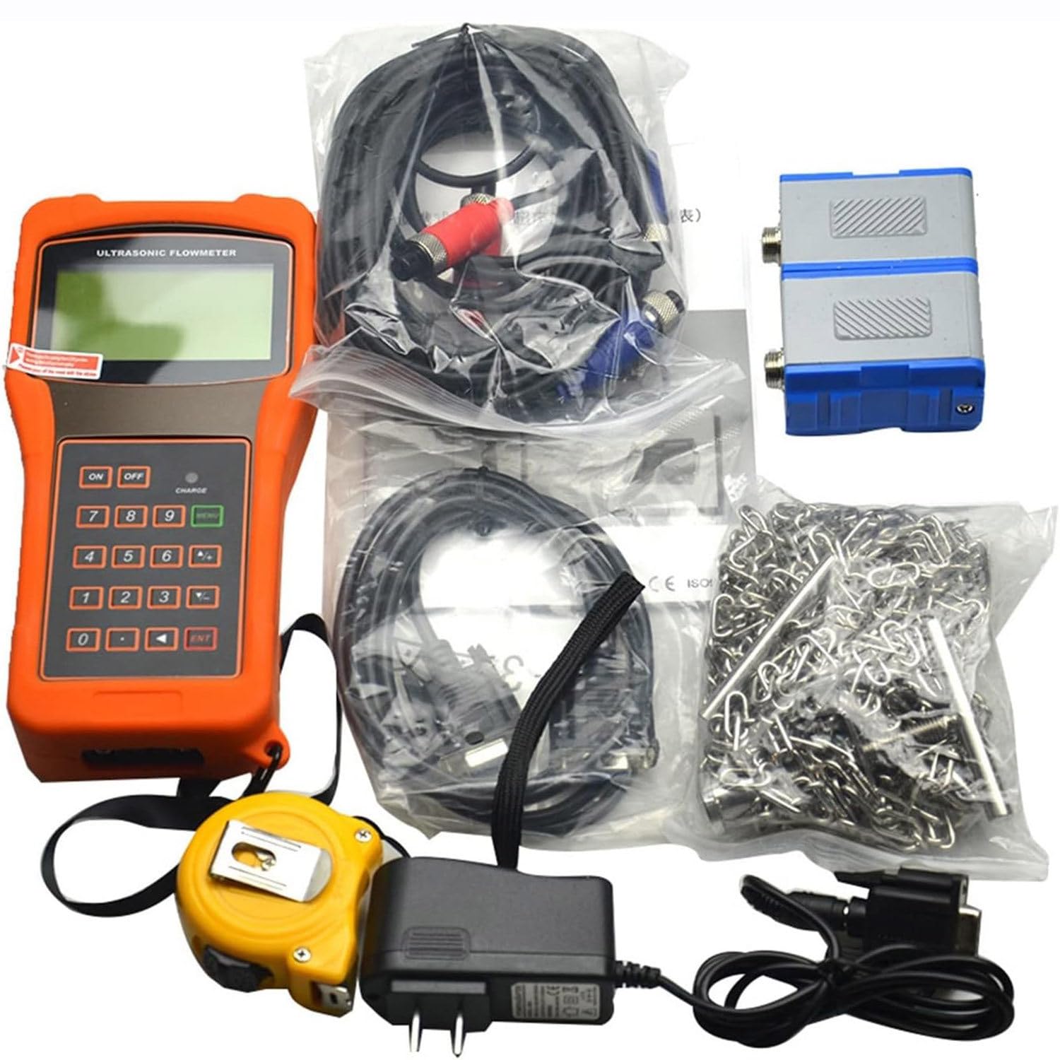 Digitaler Ultraschall-Durchflussmesser TUF-2000H mit Standardwandler TS-2/TM-1/TL-1, Messbereich DN15–6000 mm, quantitative Kontrolle,TS-2(DN15-100mm)