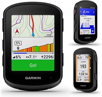Garmin Edge 840 Solar GPS Cycling Computer، شاشة تعمل باللمس، أزرار تحكم، ملاحة متقدمة مع حزمة البنك الإلكتروني