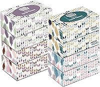 Price Value Premium Facial Tissues: 230 Sheets/Box, 8-Pack Bulk - Soft, Strong 2-Ply, Stylish Boxes for Home & Office