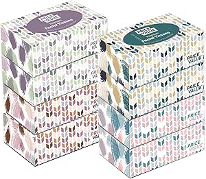 Amazon.com: Price Value Facial Tissues boxes 230 Sheets Per Box 8 Boxes ...