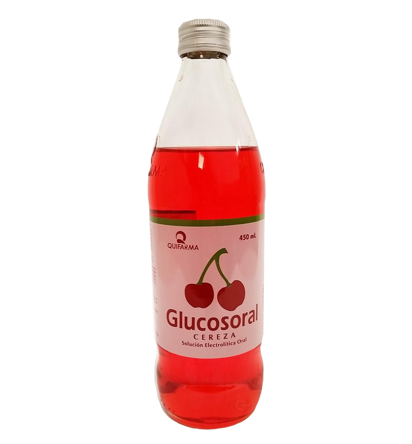 Glucosoral Cherry Energy Drink 12 oz - Cereza (Pack of 18)