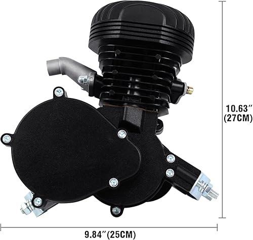 Miniatura 3 de Sange Kit de conversión de motor de gasolina de ciclo de pedal de 2 tiempos, kit de motor motorizado de refrigeración por aire para bicicleta