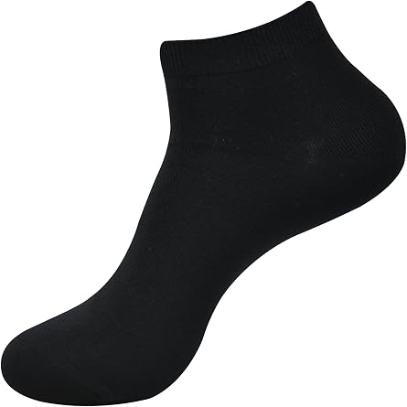 BALENZIA Men's basic,solid colour socks- Black, White, Dark Grey Pack of 3