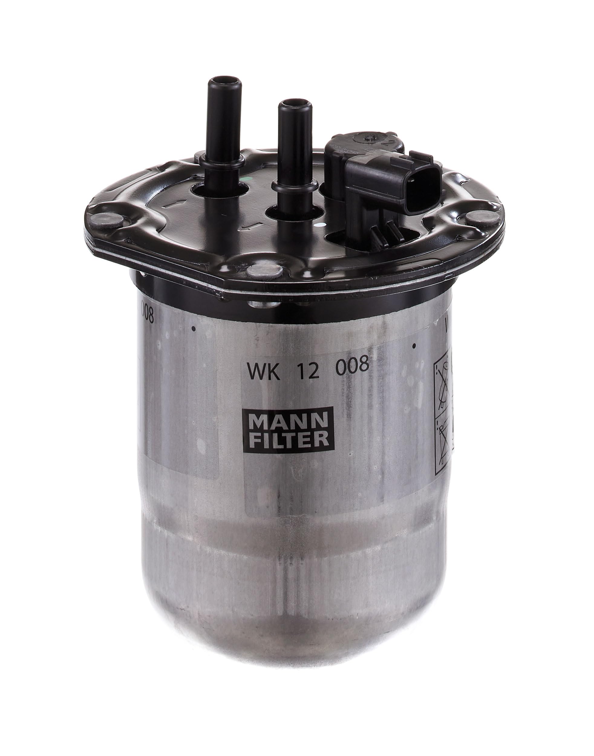 MANN-FILTER, WK 12 008 Kraftstofffilter | Für PKW, Schutz des Kraftstoffsystems, Injektorschutz, Zuverlässige Kraftstoffversorgung, Echte OE-Technologie