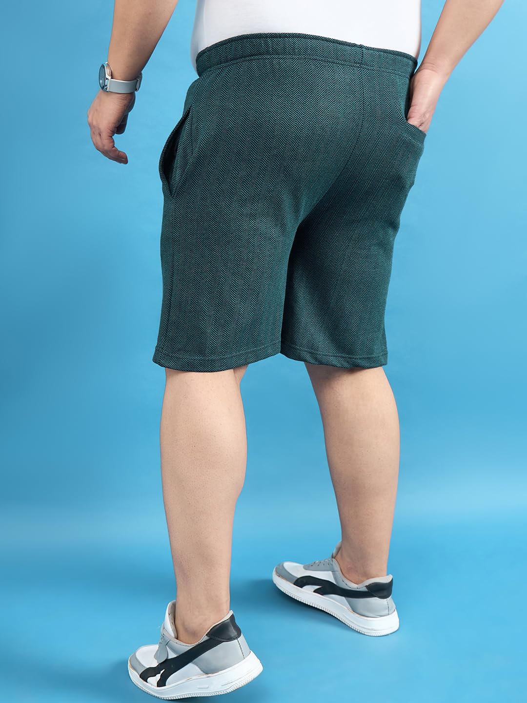 Bigbanana Pantaloncini solidi da uomo vestibilità regolare taglie forti