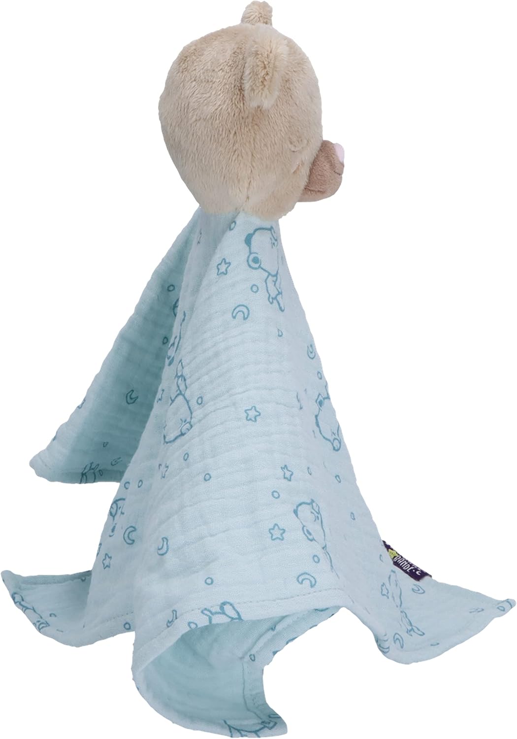 Sterntaler Baby Muslin Towel, Unisex, Small Bear Design, Light Turquoise