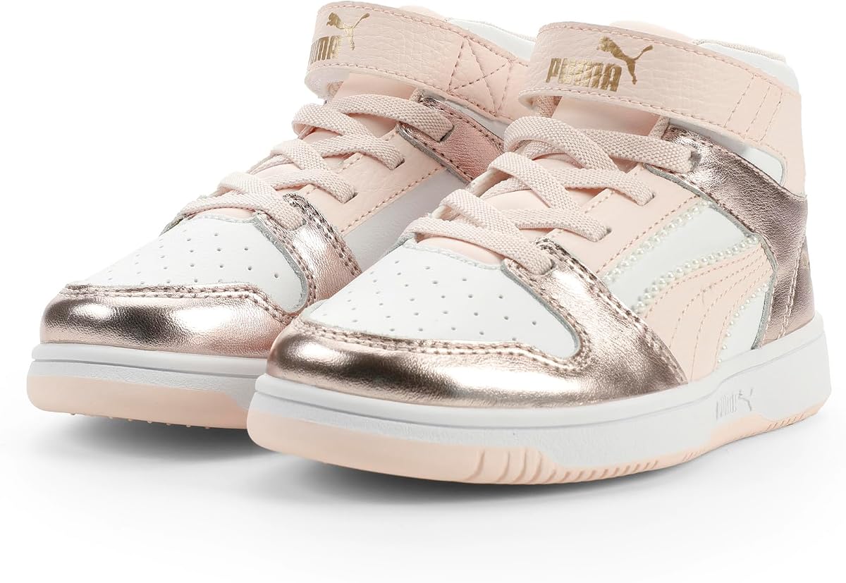 Zapatillas de deporte PUMA Rebound Layup Mid con gancho y bucle para niños