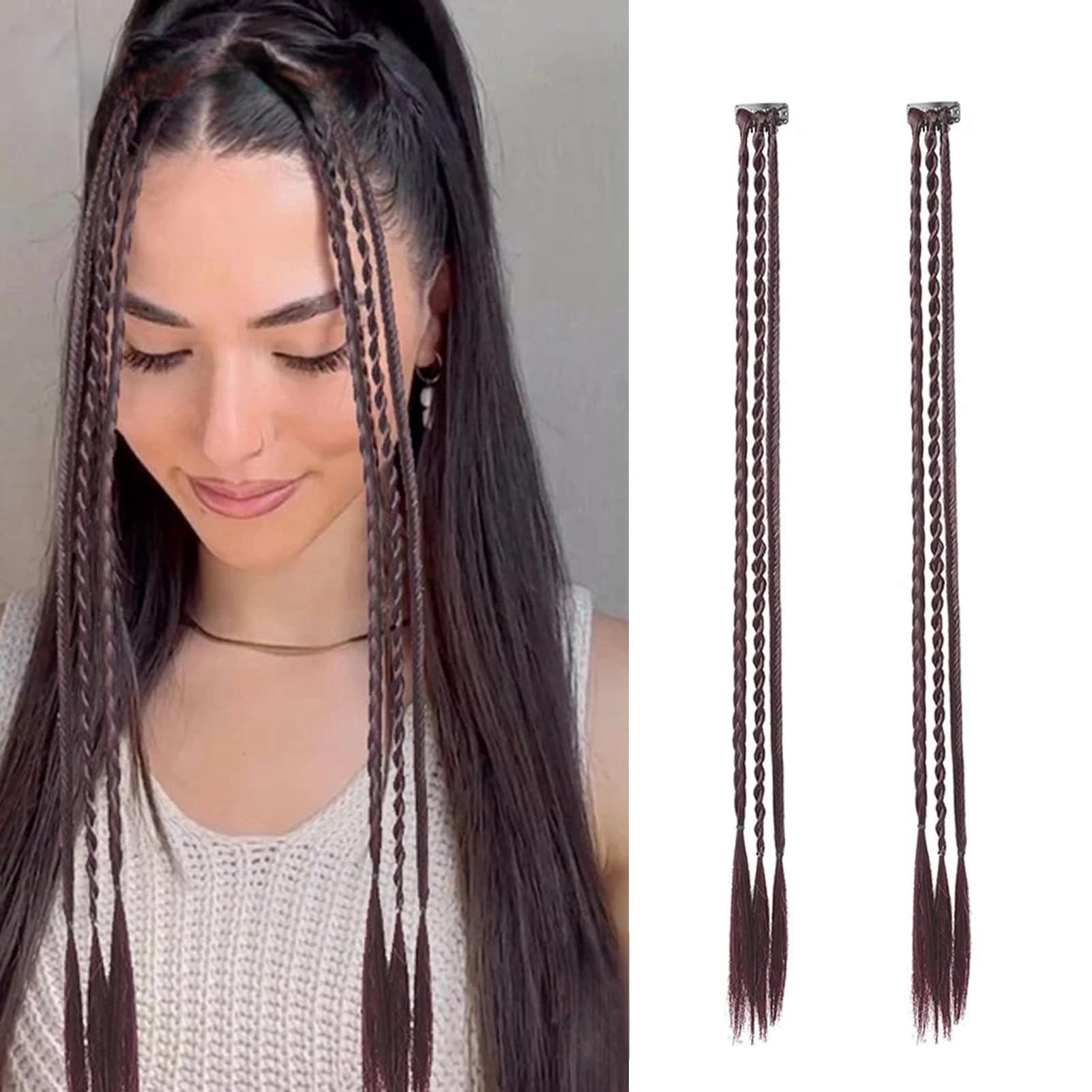Amazon.com : Baby Braids Hair Extensions 3Pcs Braids in one  display picture 1