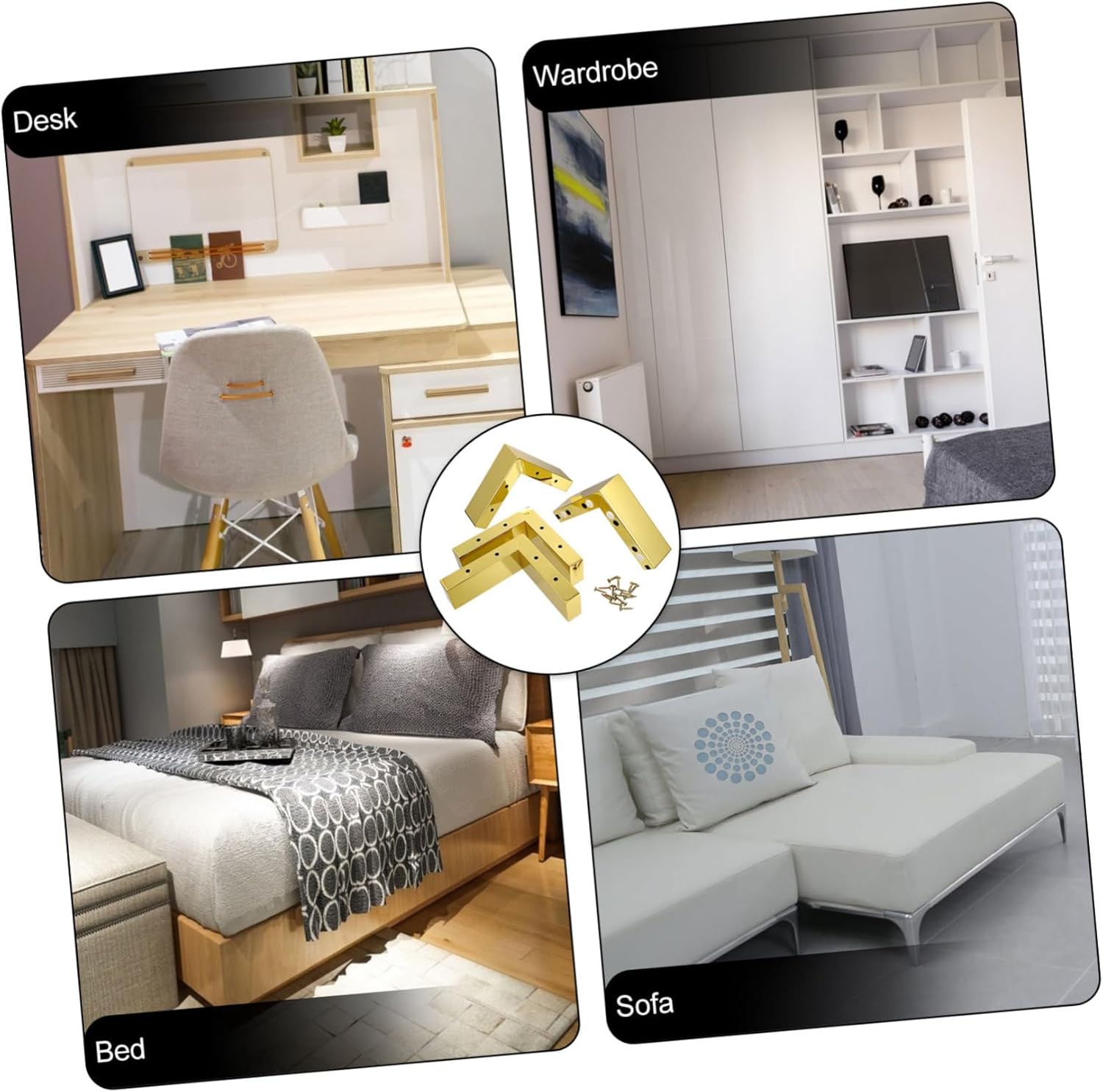 NUOBESTY 1set Furniture Levelers for Hardwood Floors Furniture Feet Pads to Elevate and Protect Legs Reduce and Noise Suitable for Couches Tables Cabinets and More