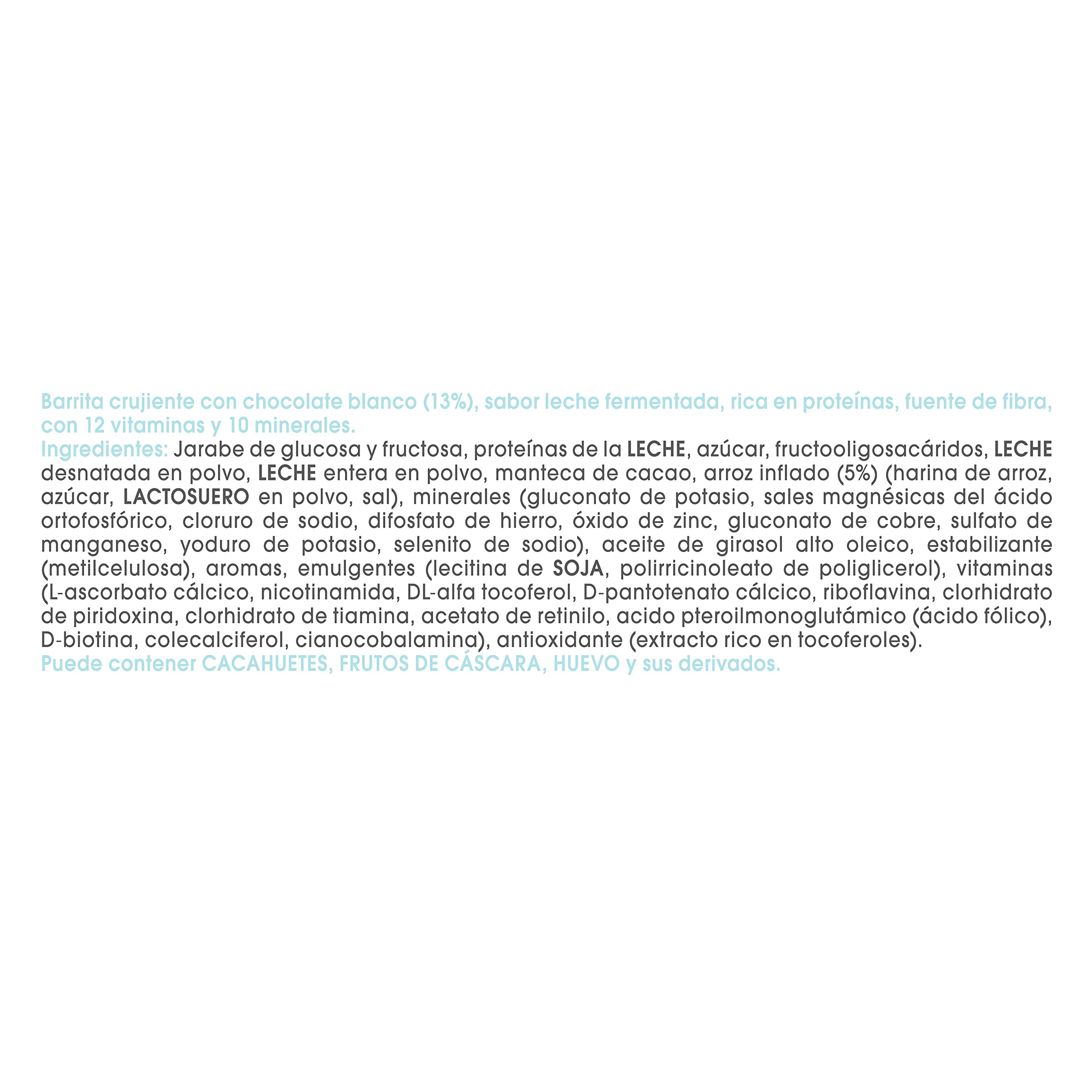 BIMANÁN beKOMPLETT Barritas sabor Yogur, Ricas en proteínas y fuente de fibra, con 12 vitaminas y 10 minerales Sin gluten - Expositor 24 unidades