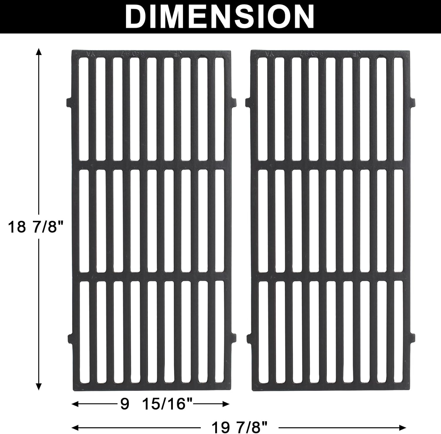 66801 66094 Cooking Grill Grates for Weber GS4 Genesis II 200 & II LX 240 SER Grill Replacement Parts Genesis II E-210, II LX E-240, II LX S-240, 60004001 60010001 60014001 65004001 65010001,Cast Iron