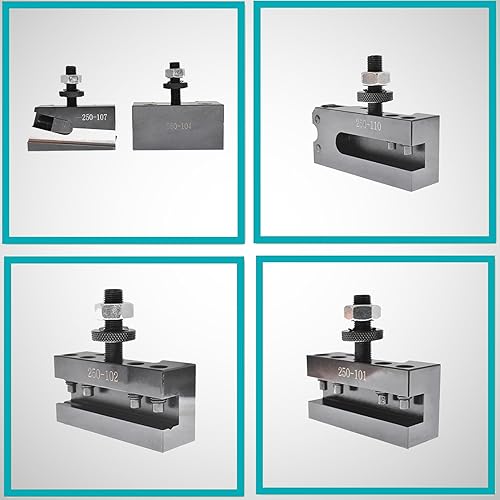 Miniatura 7 de waltyotur OXA - Juego de postes de herramientas de cambio rápido tipo cuña de 250-000 juego de postes de herramientas de 6-9 pulgadas 6 piezas