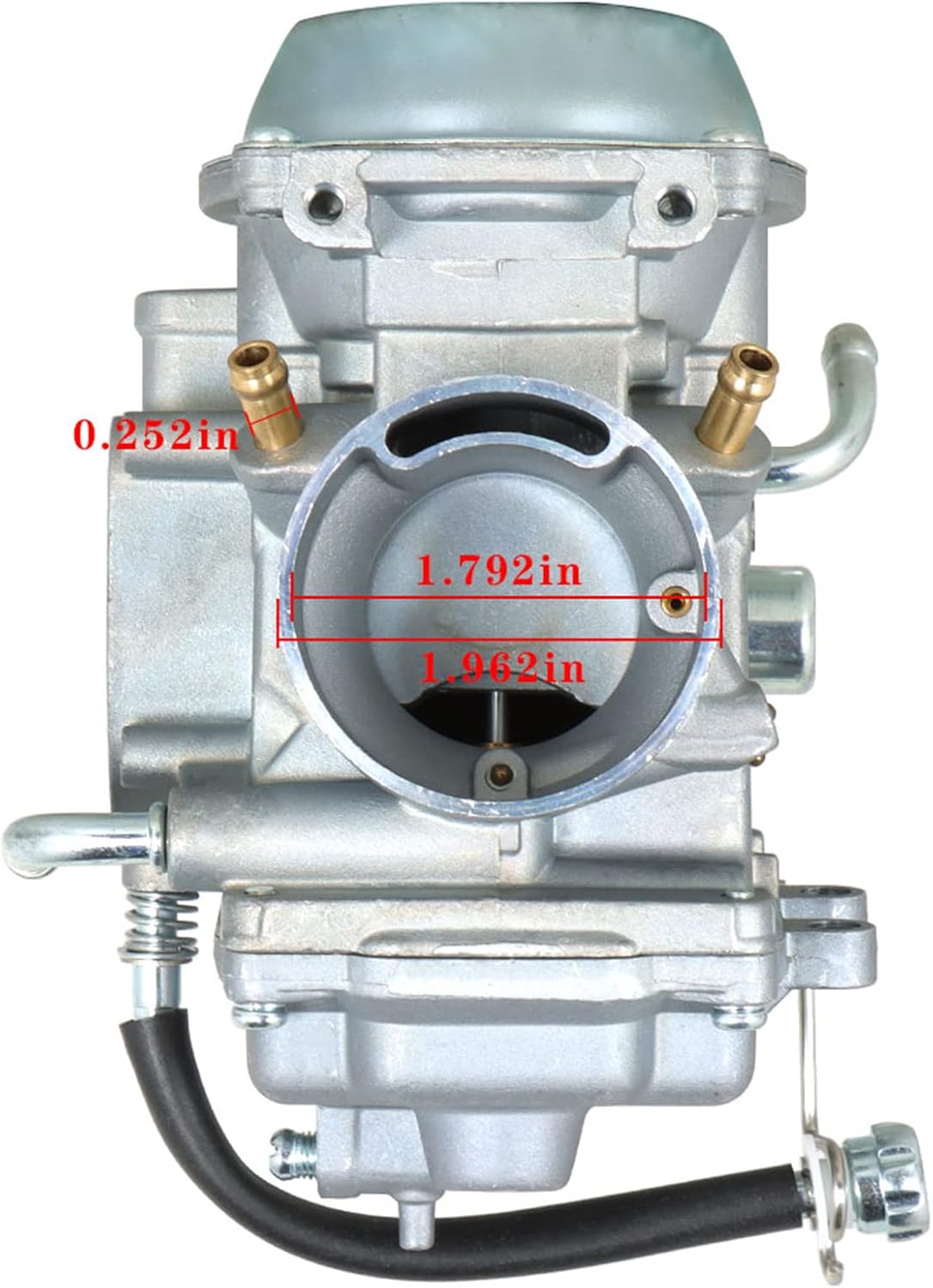 Carburetor Carb Replacement for 1994-1998 King Quad 300 LTF4WDX / 1999 King Quad 300 LTF300F 4x4 13200-19B92 Throttle Cable Threaded Type