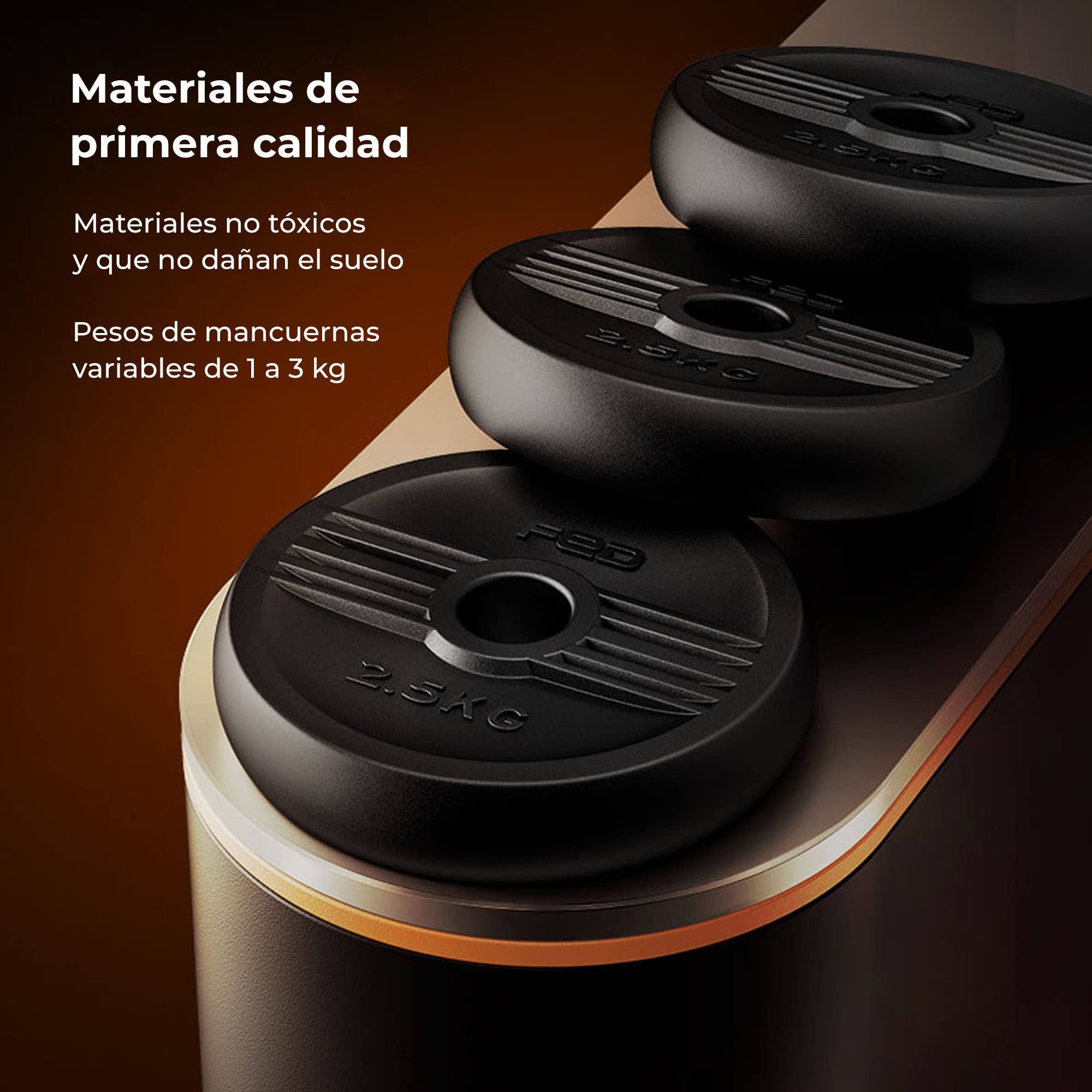 KIT MANCUERNAS V2 + BARRA + PESA RUSA XIAOMI FED 10 KG + SENSOR