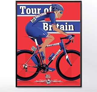Tour of Britain Bicycle Bike Cycling Poster Wall Art Print Home Décor York cycle race grand tour