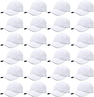 Vista 30 de Falari - 24/144 unidades de gorra de béisbol unisex, lisa y de tamaño ajustable, venta al por mayor