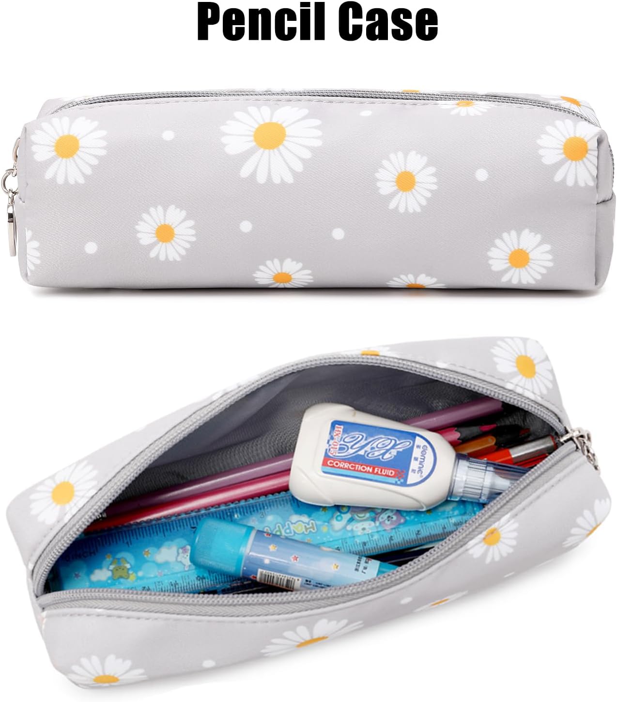 Joyfulife Lightweight Water Resistant Daisy Backpacks for Girls School Backpack with Lunch Bag and Pencil Case