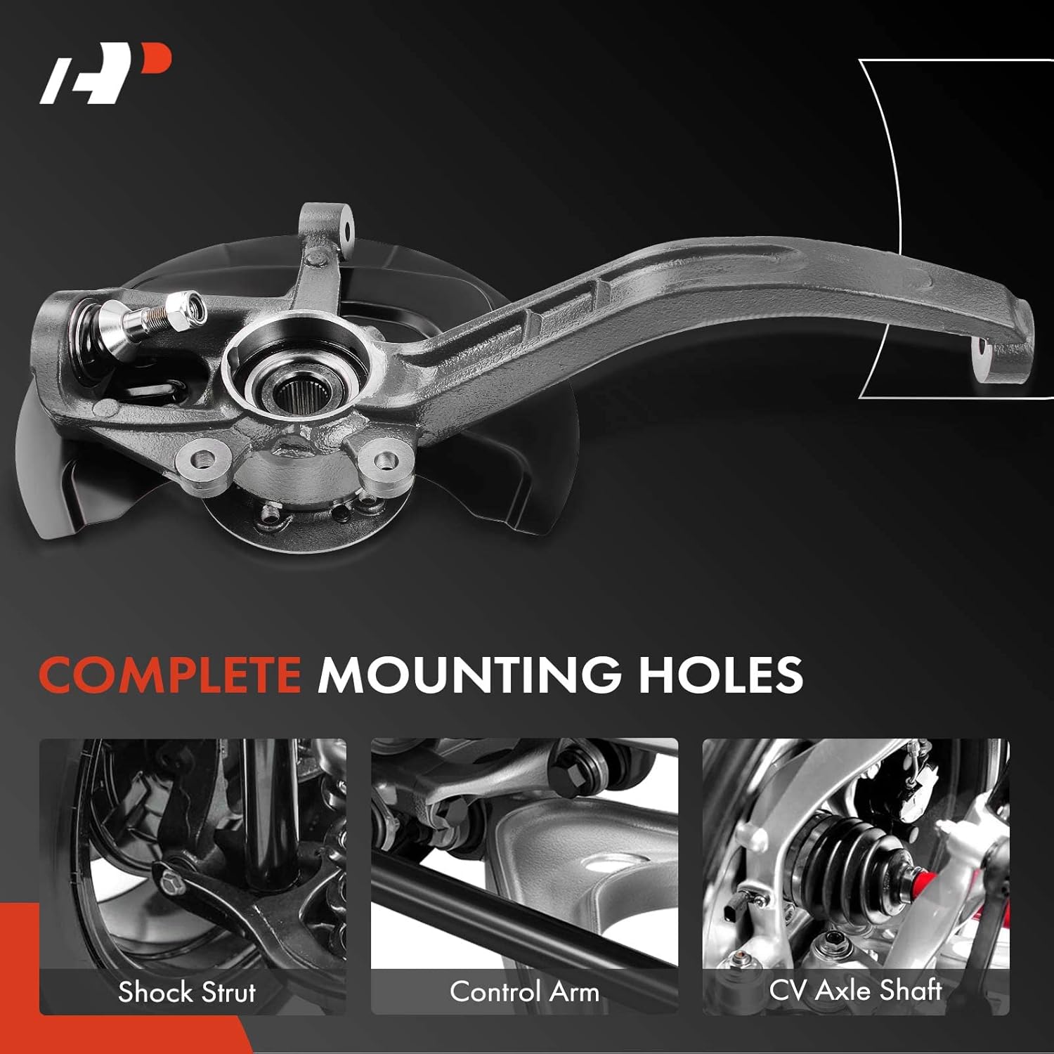 A-Premium Front Right Steering Knuckle & Wheel Bearing Hub Assembly Compatible with Mercedes-Benz ML350 2006-2011, ML320 2007-2009, ML500 2006-2007, ML550 2008-2011, GL350 2010-2012, Passenger Side