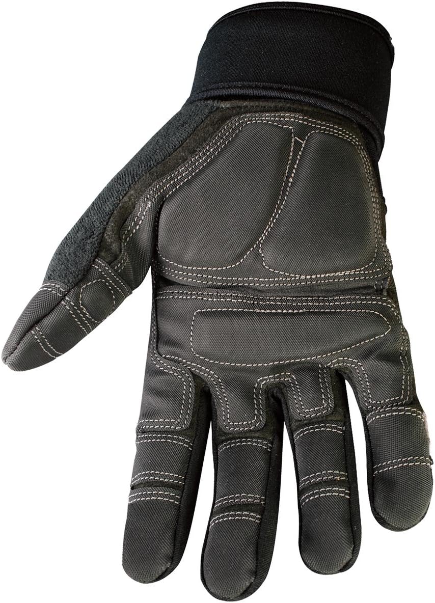 Youngstown Glove Anti-Vibe XT Vibration Dampening Mechanic Work Gloves For Men - Durable, Washable, Anti-Slip Palms - Dark Gray, Medium