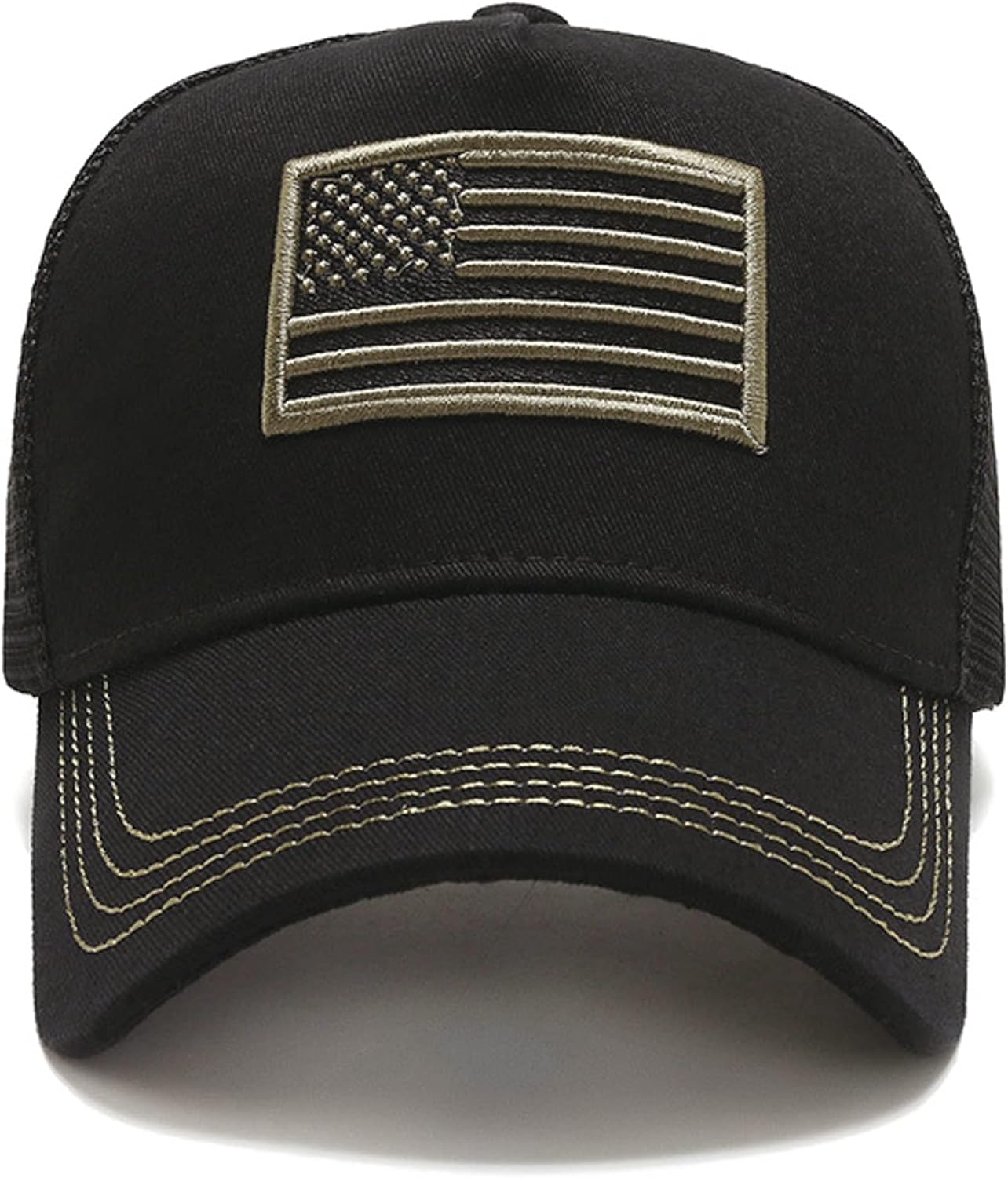 NVJUI JUFOPL American Flag Trucker Hat for Men & Women
