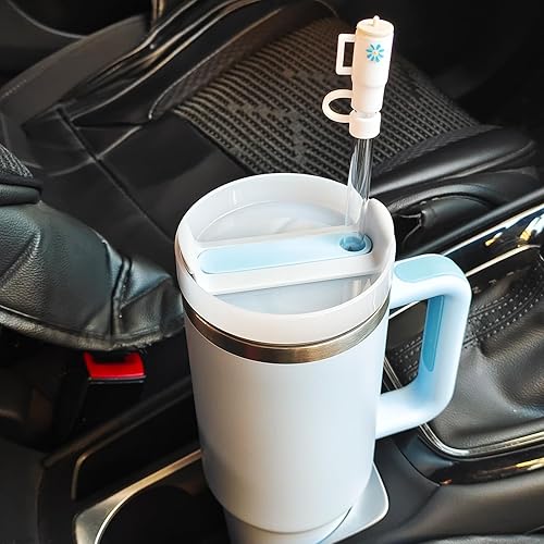 Miniatura 6 de Autonomier Stanley - 6 popotes de Tritan con 6 tapas de silicona reutilizables para vaso STANLEY de 40 onzas y 30 onzas con accesorios de asa,