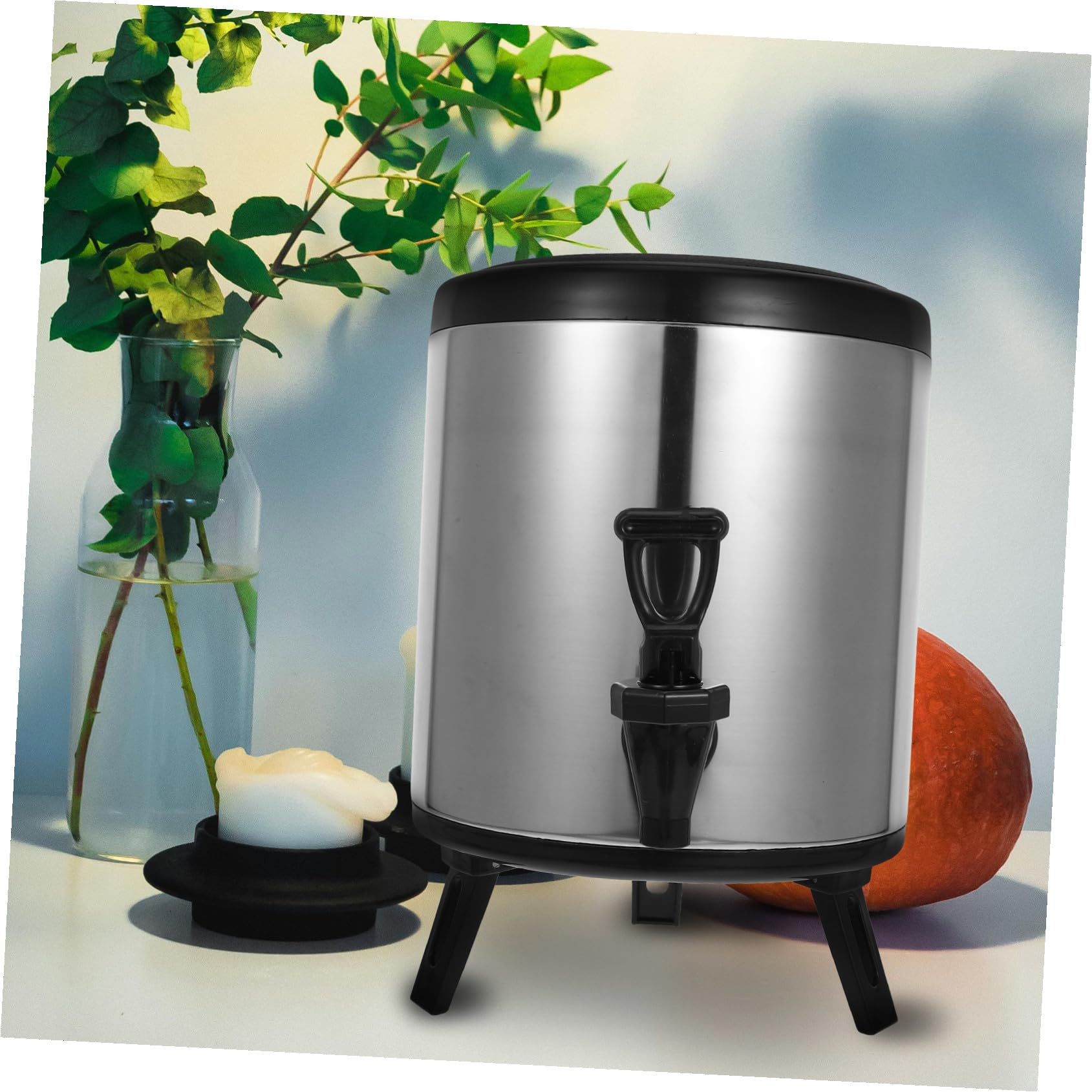 Alipis Dispensador de Bebidas de Acero Inoxidable con Aislamiento Doble Capa Termo para Café y Bebidas Frías o Calientes para Catering y Eventos Comerciales