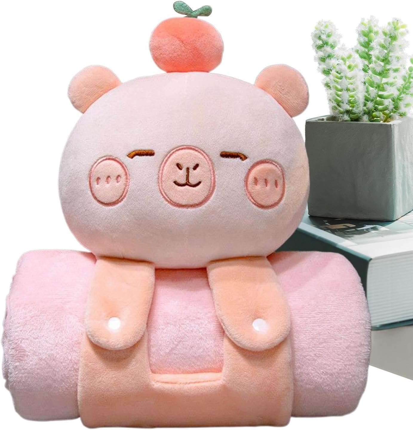 Capybara Blanket | Cute Kids Nap Mat Portable Soft Sleeping Pad - Daycare Cot Bedding, Comfortable Shawl for Birthday Parties, Family Gatherings