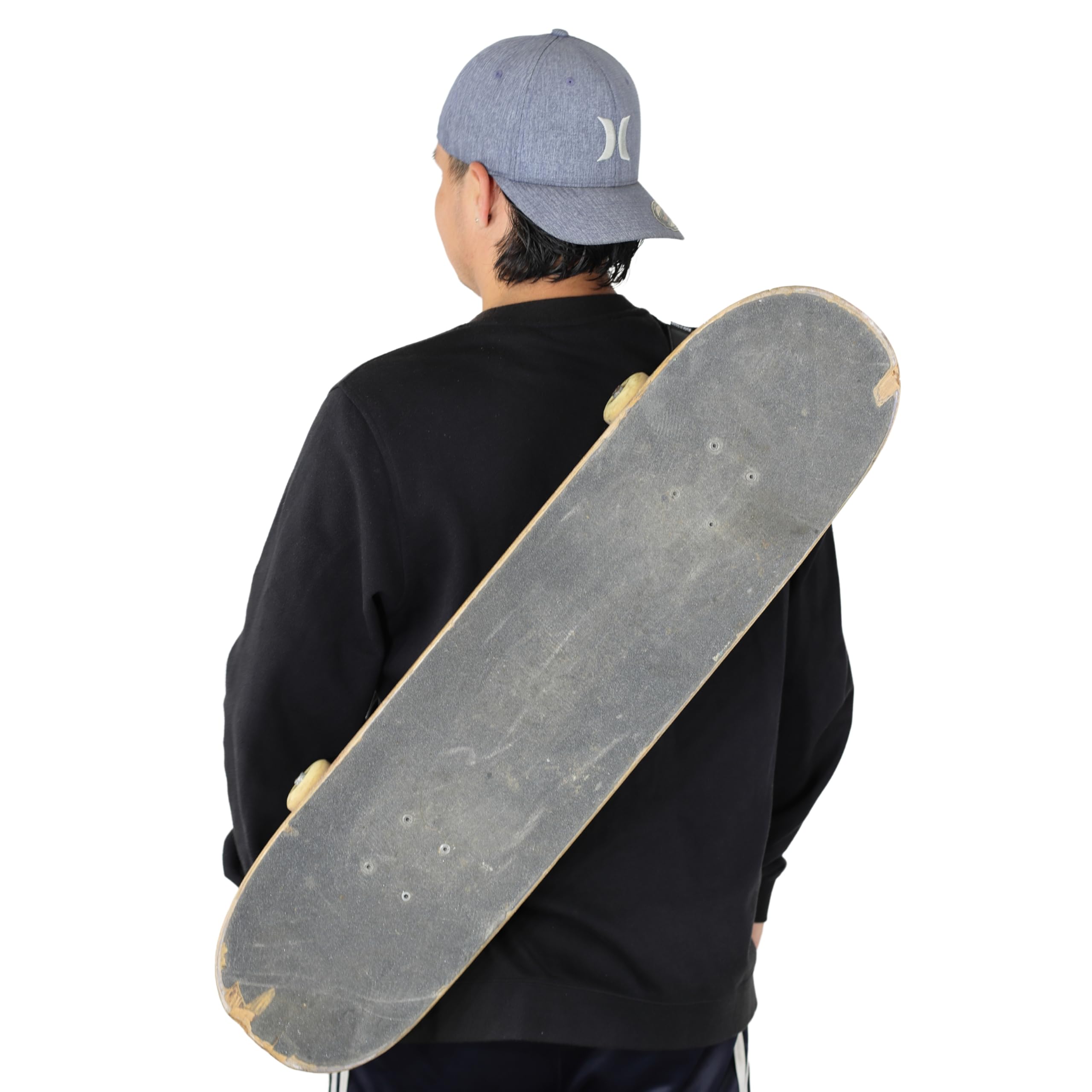 Accessoire skateboard, Sangle de transport pour skateboard, Sangle élastique pour planche à roulettes, solution de transport pratique et confortable pour un transport facile n'importe où, bleu, taille